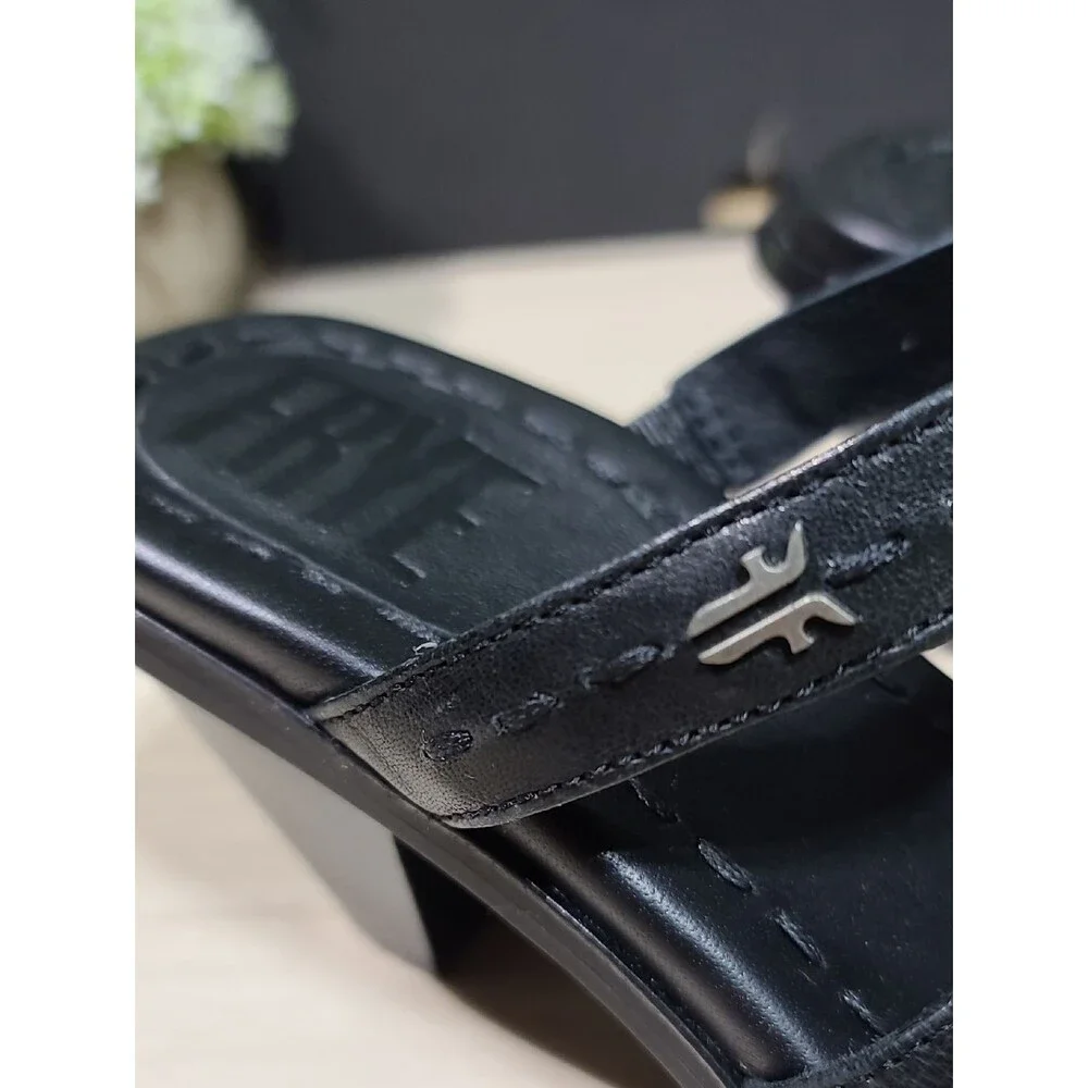 Frye Estelle Strappy Slid Black Sandals - US Women's 7 New
